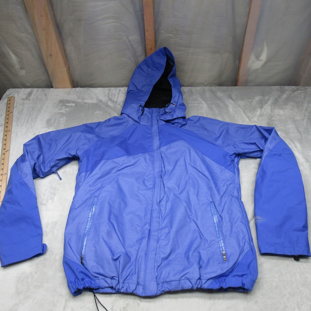 Columbia Jacket Womens XL Blue Interchange Lined Snow Snowboard Ski Waterproof